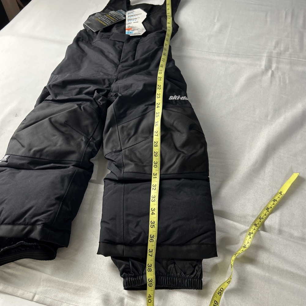 Ski Doo Xteam Highpants Kids Snow 4 Black Bib Overalls - Picture 9 of 10